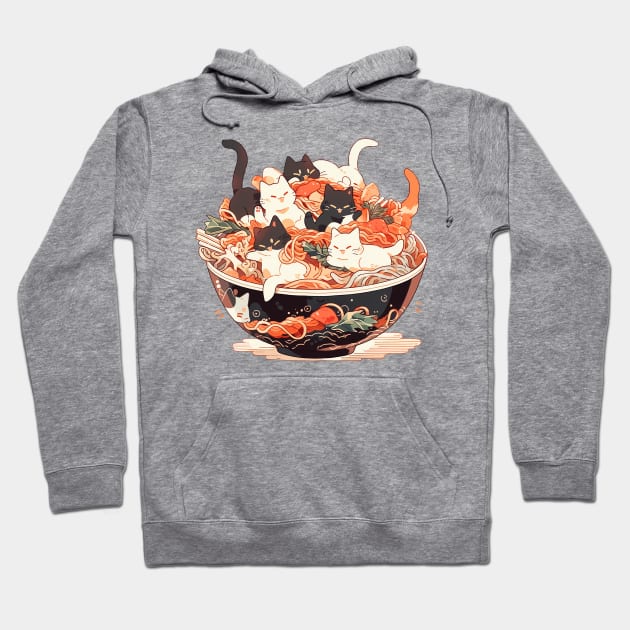 ramen and cats Hoodie by dubcarnage